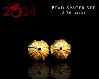 Framing Bead Set 3D 24k Solid Gold Traditional Chinese New Year 2021 Designer Bead