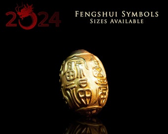 Fengshui 3D 24k Massivgold Traditionelles Chinesisches Neujahr 2021 für Reichtum und Wohlstand