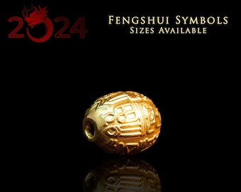 Fengshui 3D 24k Solid Gold Traditionelles Chinesisches Neujahr 2021 für Reichtum und Wohlstand