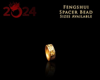 Spacer Bead 3D 24k Massivgold Traditionelles Chinesisches Neujahr 2021 Designerperle