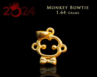 Monkey 3D 24k Solid Gold Traditional Chinese New Year 2021 for Luck and Prosperity