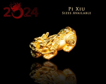 Pi Xiu 3D 24k Solid Gold Traditional Chinese New Year 2021 for Wealth and Prosperity