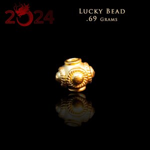 Lucky Bead 3D 24k Solid Gold Traditional Chinese New Year 2021 for Prosperity image 1