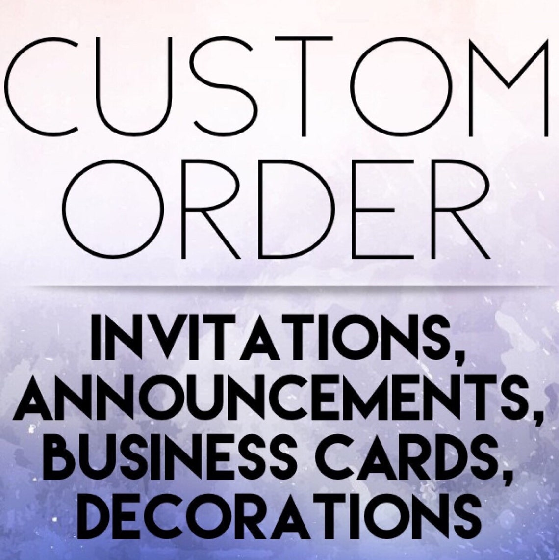 CUSTOM DESIGN Invitations Announcements Business Cards Etsy