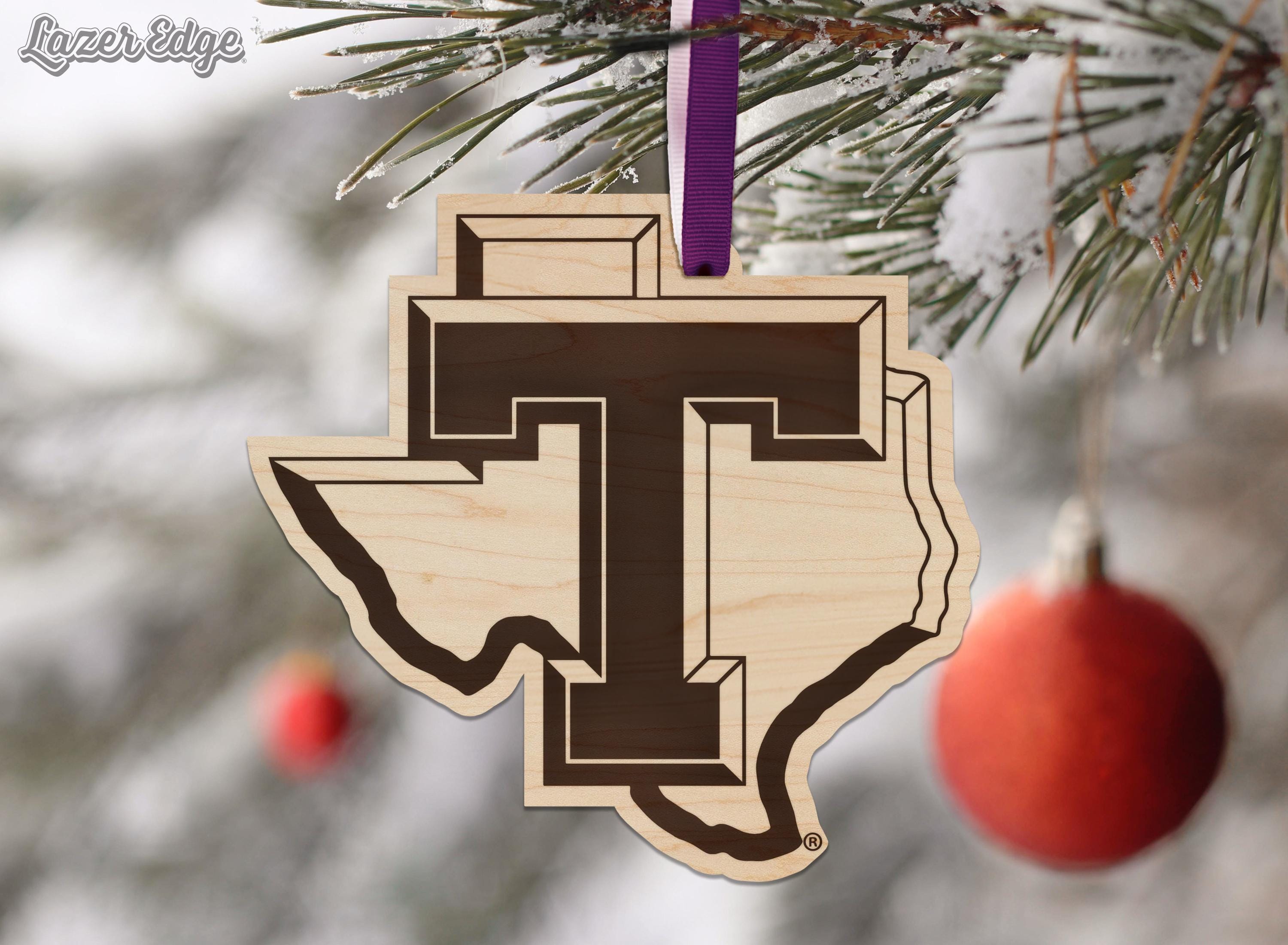 Tarleton State University Texas Logo Ornament – Crafted From Cherry and ...