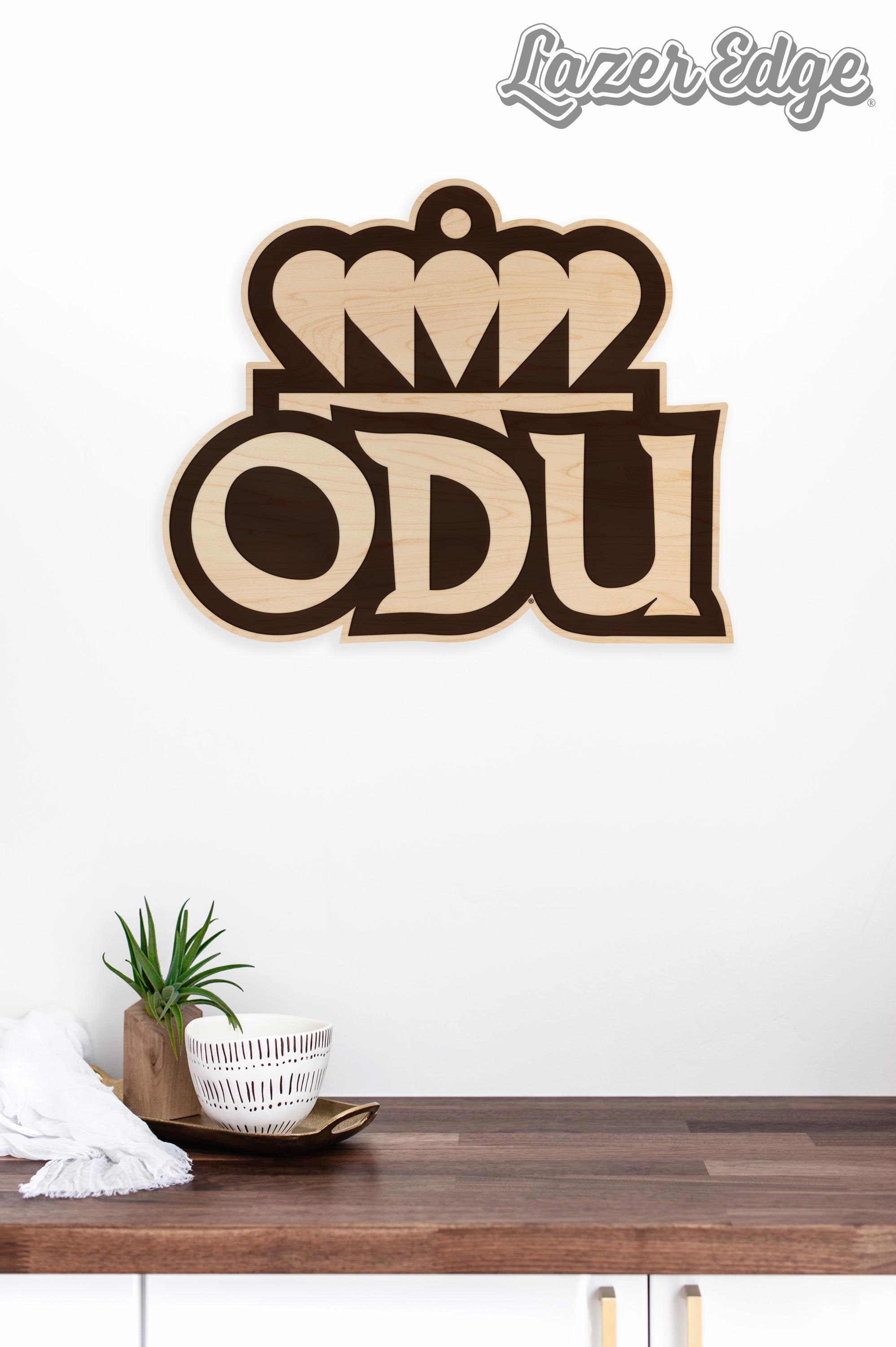 Old Dominion University Crown Logo Wall Hanging - Crafted From