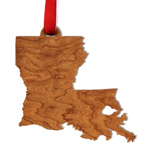 State Outline Ornament - All 50 States Available - Crafted from Cherry or Maple Wood
