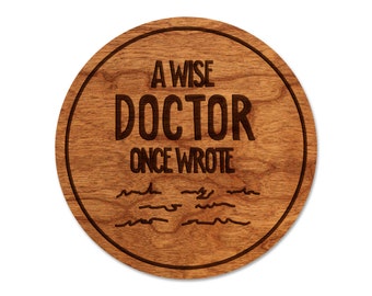 Doctor Coaster – Crafted from Cherry or Maple Wood