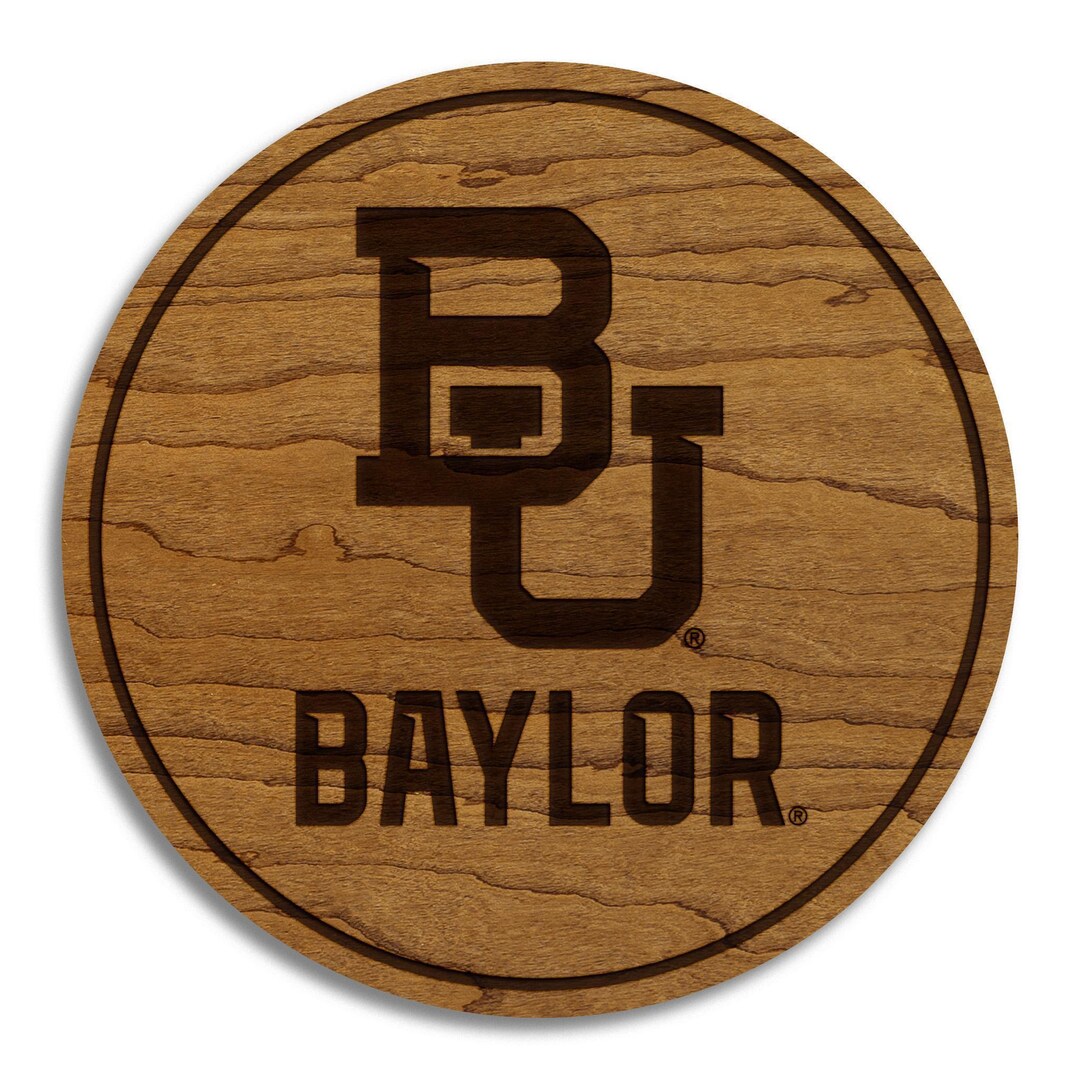 Baylor University Stacked Wordmark Coaster – Crafted From Cherry or ...