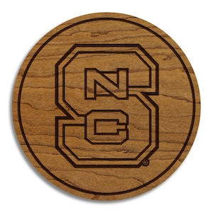 North Carolina State University Block S Coaster – Crafted from Cherry or Maple Wood