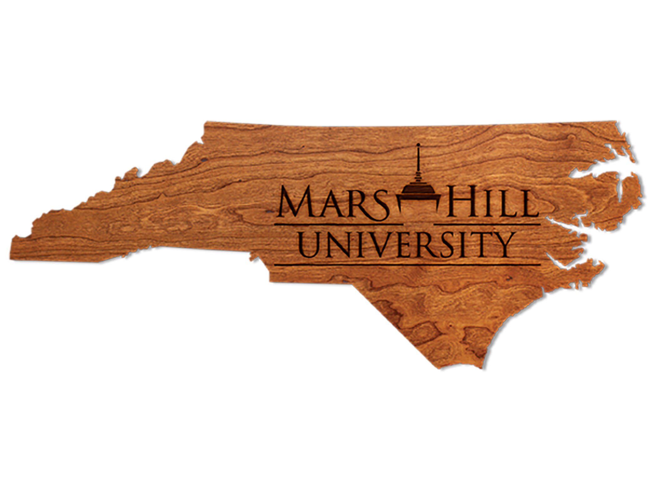 Mars Hill University MHU Wall Hanging State Map With Etsy