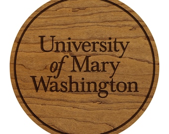 University of Mary Washington Wordmarks Coaster – Crafted from Cherry or Maple Wood