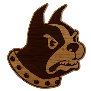 Wofford College Terrier Wall Hanging - Crafted from Cherry or Maple Wood - Wofford College
