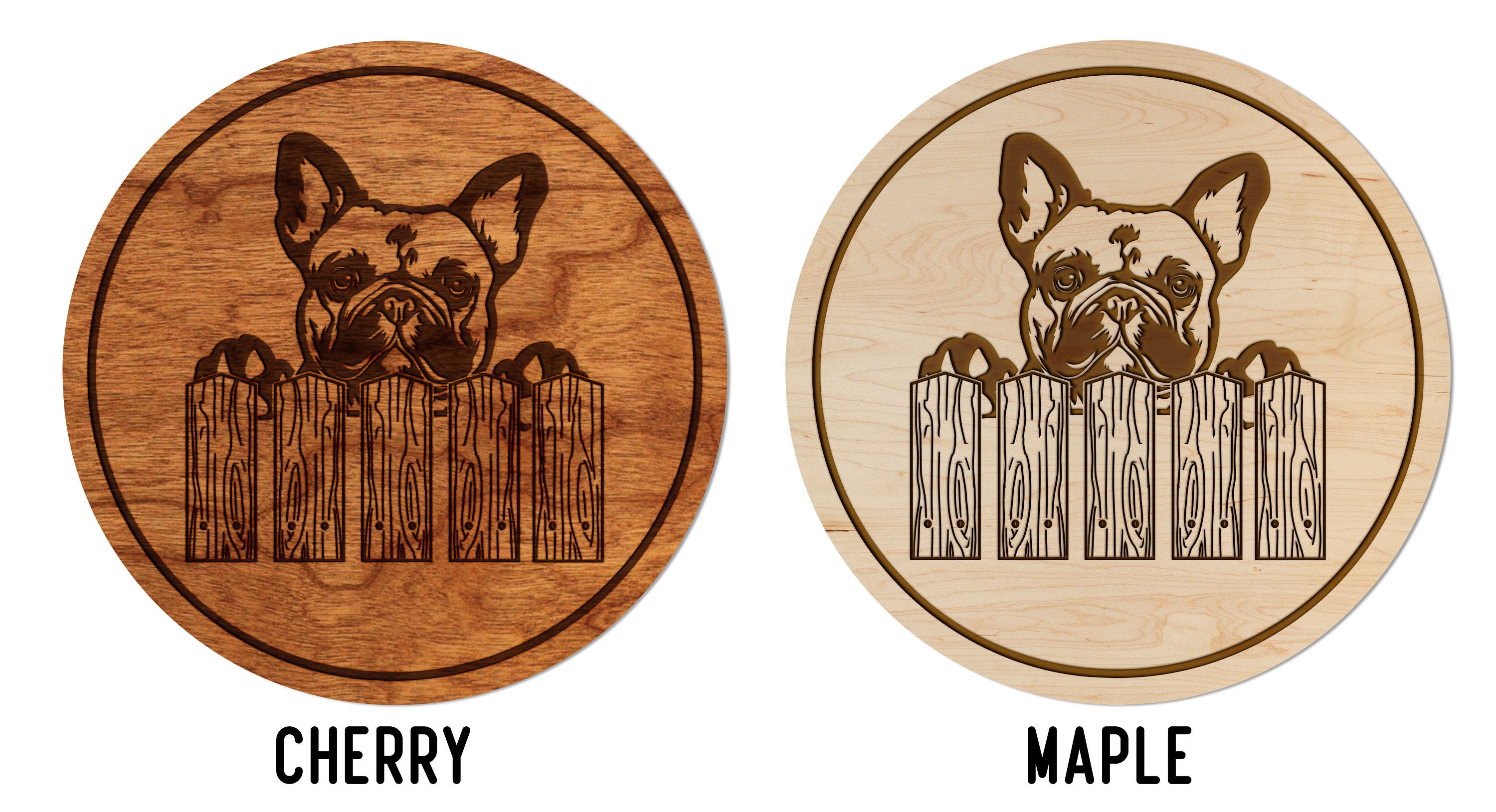 thumbnail image 2 of Wooden Pet Coaster – Dog, Cat, Or Horse Design – Novelty Square Coaster By Royal County Products 2 of 5