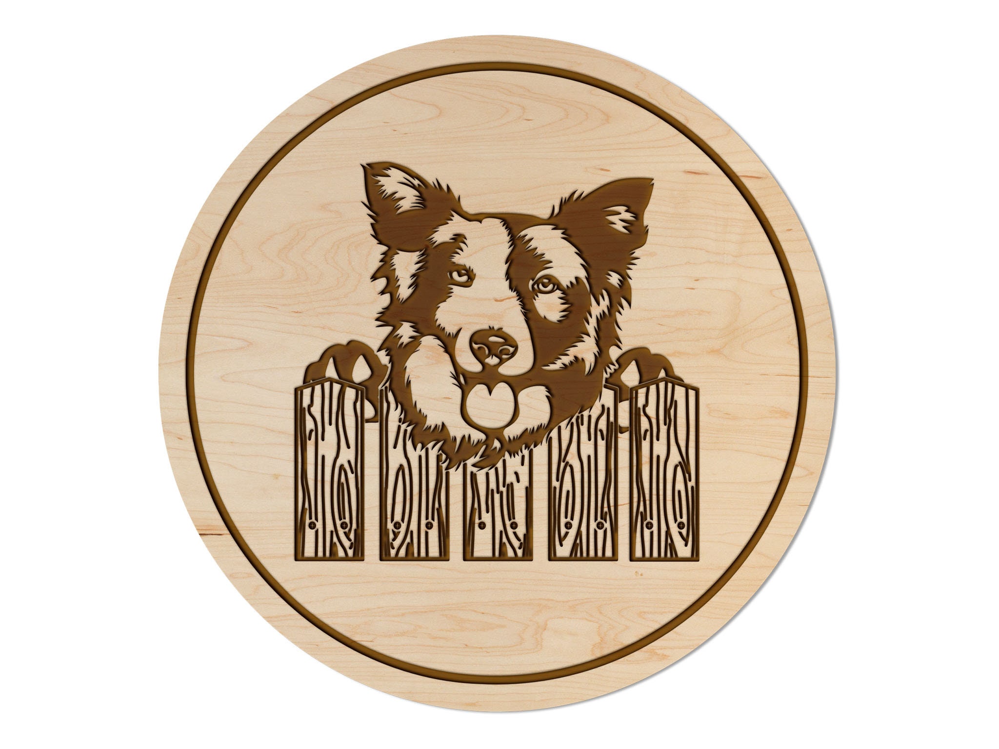 Dog Coaster Multiple Breeds Available Crafted from Cherry Etsy