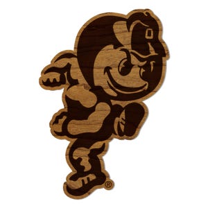 Ohio State University Brutus Magnet - Crafted from Cherry or Maple Wood - Ohio State Buckeyes