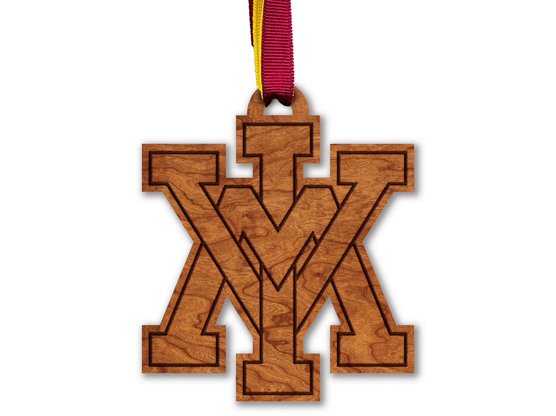 VMI Keydets Ornament Crafted From Cherry and Maple Wood Etsy UK