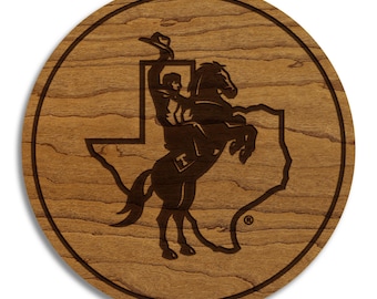 Tarleton State University Texans Coaster – Crafted from Cherry or Maple Wood