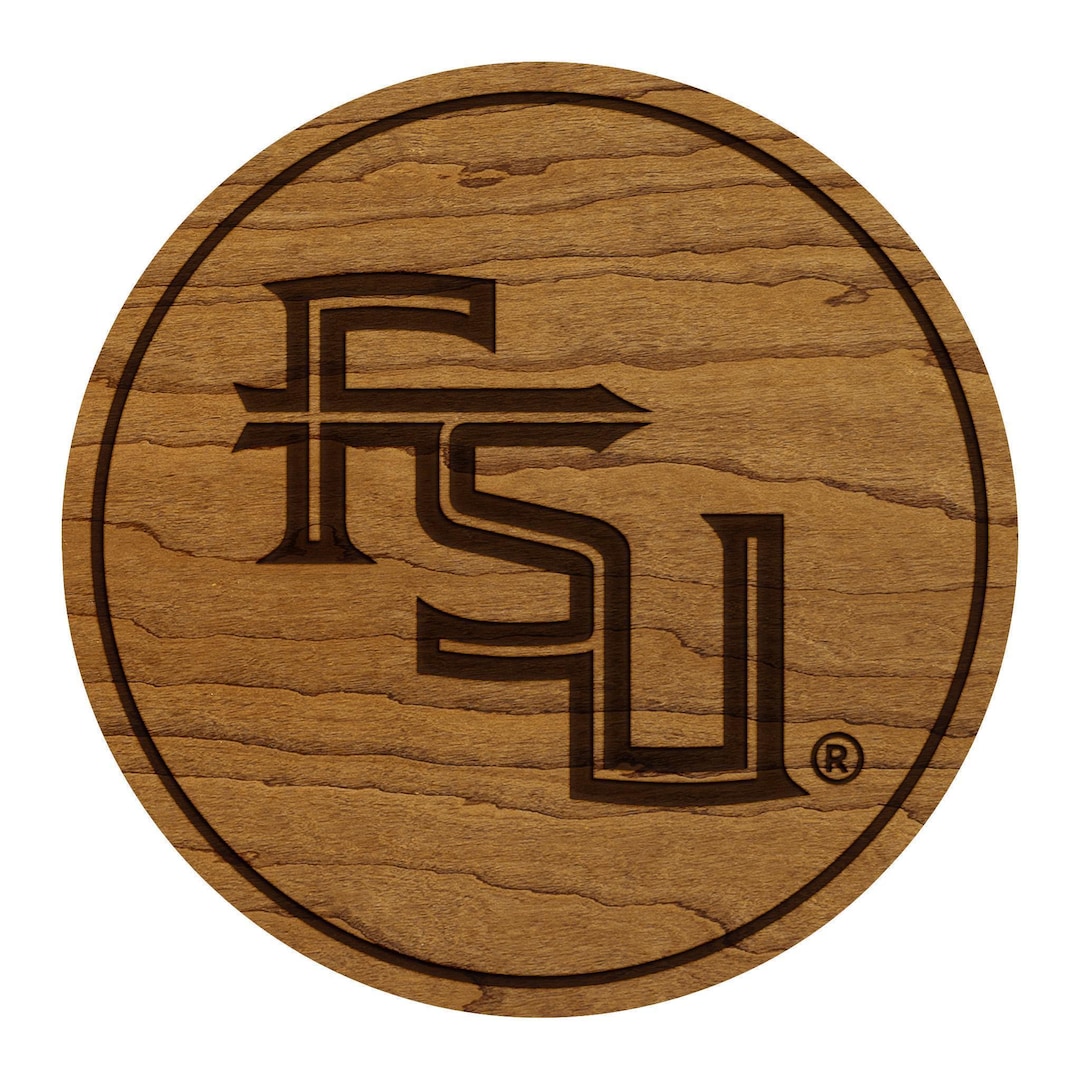 Fsu Wood Inlay Florida State University FSU Coaster – Crafted From Cherry or Maple ...