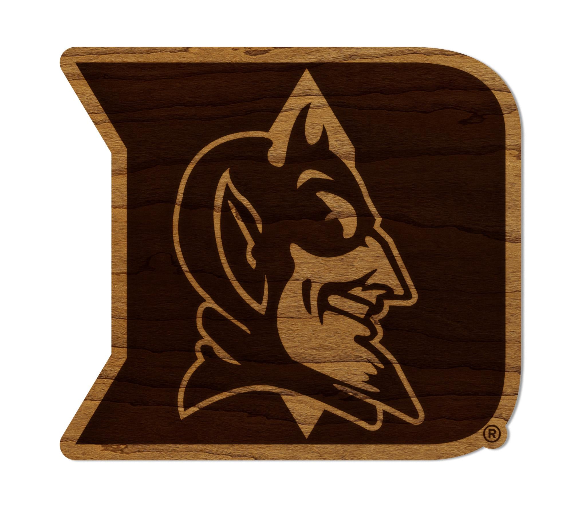 Duke University Blue Devil Iron D Magnet - Crafted From Cherry or