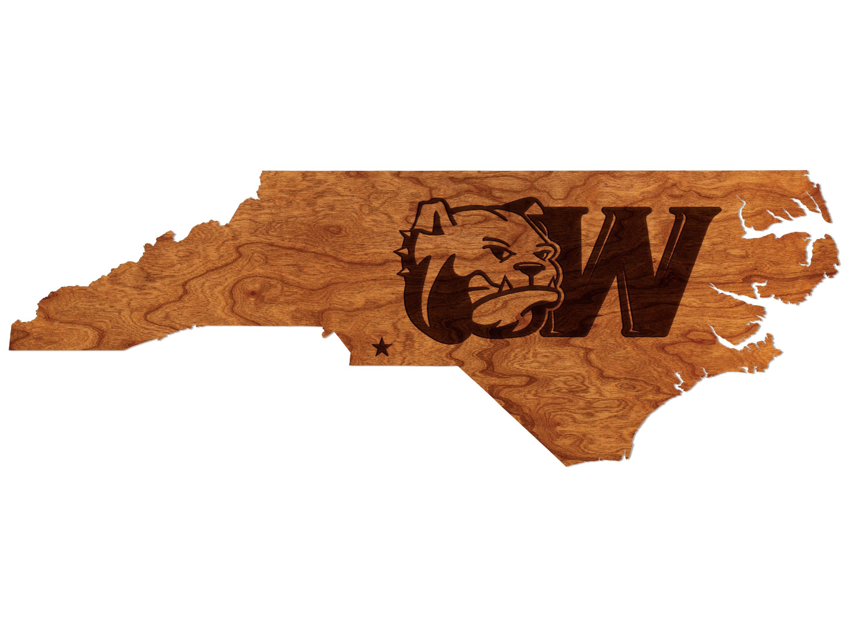 Wingate University WU Wall Hanging State Map with Etsy