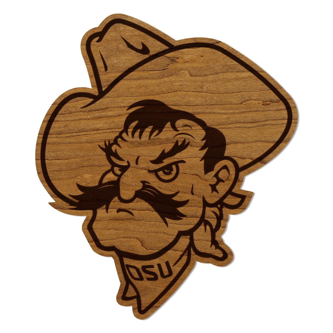 Oklahoma State University Pistol Pete Wall Hanging - Crafted From ...