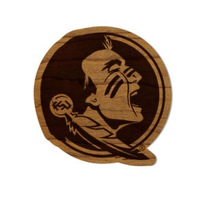 Florida State University Seminoles Magnet - Crafted from Cherry or Maple Wood - Florida State Seminoles