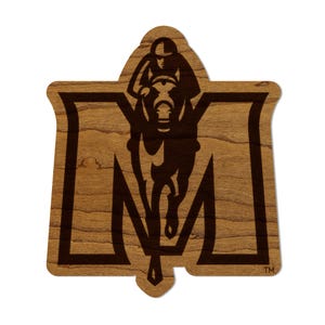 Murray State University Logo Magnet - Crafted from Cherry or Maple Wood - Murray State Racers