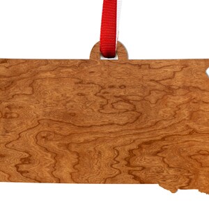 State Outline Ornament - All 50 States Available - Crafted from Cherry or Maple Wood
