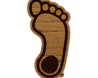University of North Carolina Chapel Hill Tar Heel Magnet - Crafted from Cherry or Maple Wood
