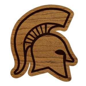 Michigan State University Spartan Magnet - Crafted from Cherry or Maple Wood - Michigan State Spartans