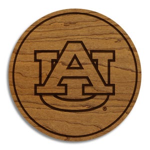 Auburn University AU Coaster – Crafted from Cherry or Maple Wood