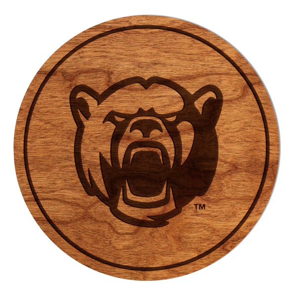 Baylor Bears Coaster – Crafted from Cherry or Maple Wood – Baylor University (BU)