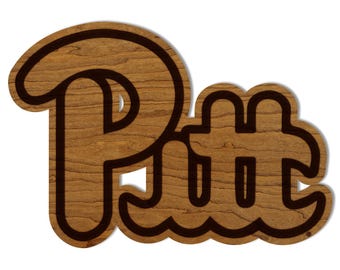 University of Pittsburgh Pitt Script Wall Hanging – Crafted from Cherry and  Maple Wood