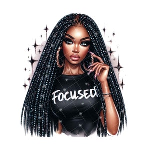 Black Woman Boss Clipart,  Black Woman Motivational Sublimation File, Black woman with money png,  Glam Sublimation PNG, Tshirt Mugs