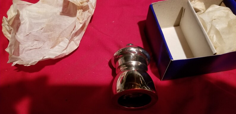 Eales of Sheffield pepper mill set in pewter no 830