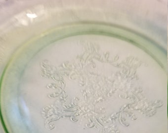 Depression glass Florentine #2 sherbert plate