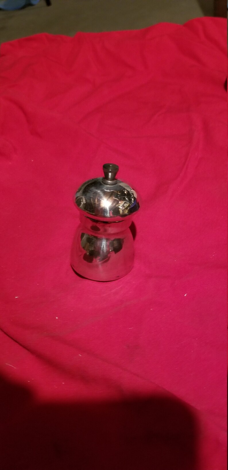 Eales of Sheffield pepper mill set in pewter no 830