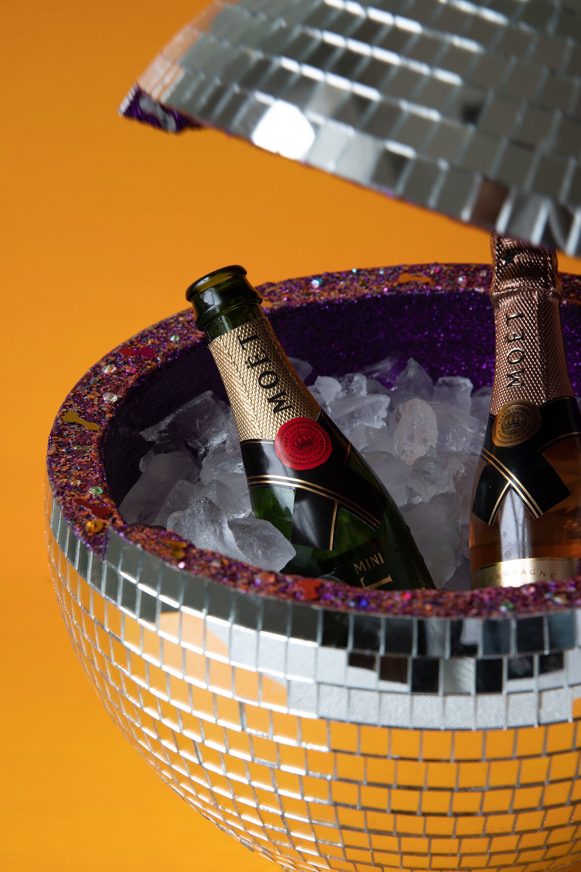 12 inch Custom Disco Ball Punch Bowl. Bar Cart Decor. Bar Etsy