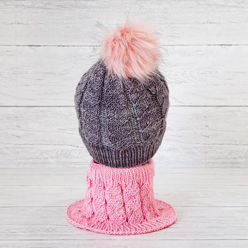 Cyclone Cable Neck Cowl Knit Pattern Worsted Yarn - Etsy
