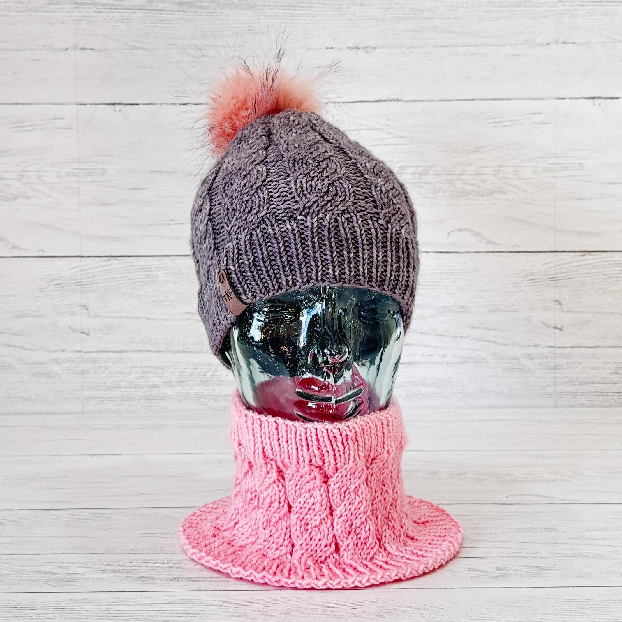 Cyclone Cable Neck Cowl Knit Pattern Worsted Yarn - Etsy