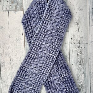 Aspen Cable Scarf Knit Pattern Bulky Yarn