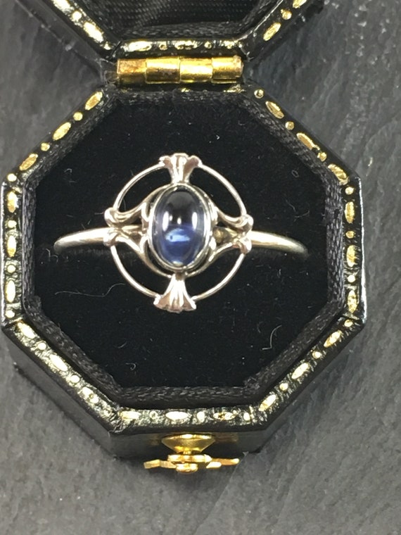 10k Blue Quartz Ring | Stick Pin Conversion | Art 