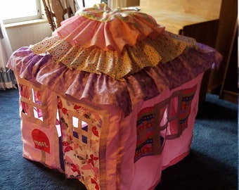 card table playhouse kids children