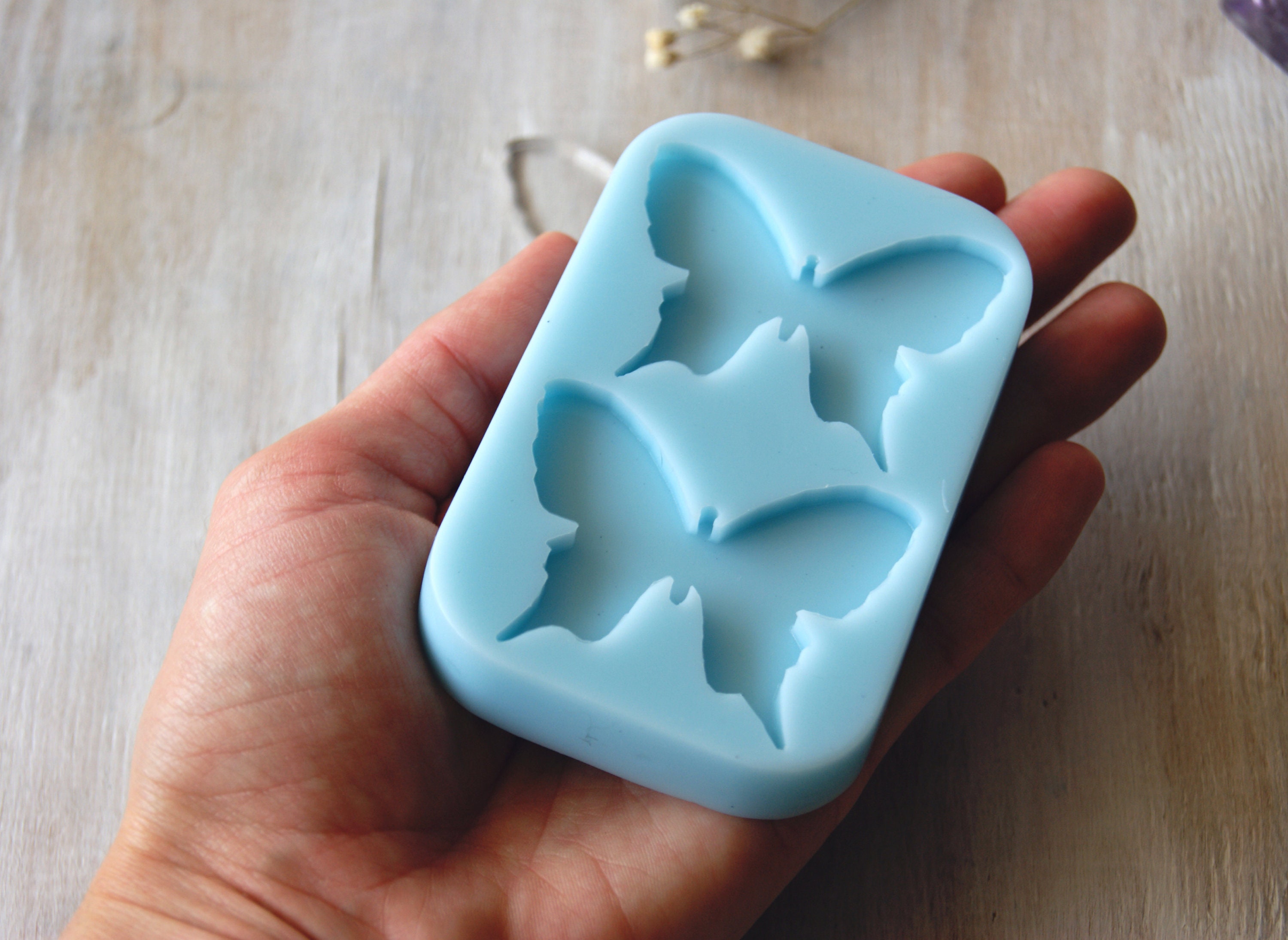 Butterfly Resin Mold 5141 Mm 2.01.61 Inches Silicone Mold Etsy