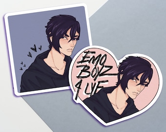 Stardew Valley Sebastian Die Cut Sticker | 3 Inch Stickers | Emo Boys Sticker | Funny Stickers