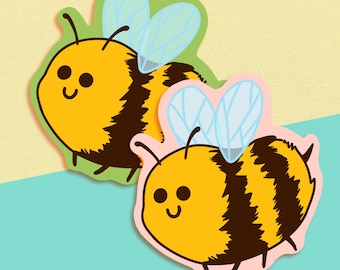 Cute Bee Stickers | 3 Inch Die Cut