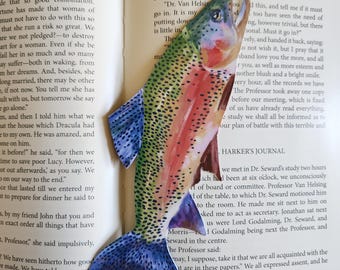 Rainbow Trout Bookmark | Quirky Laminated Bookmark