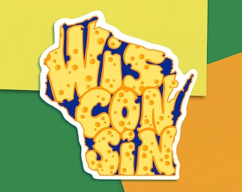 Wisconsin Die Cut Sticker | 3 Inch Stickers