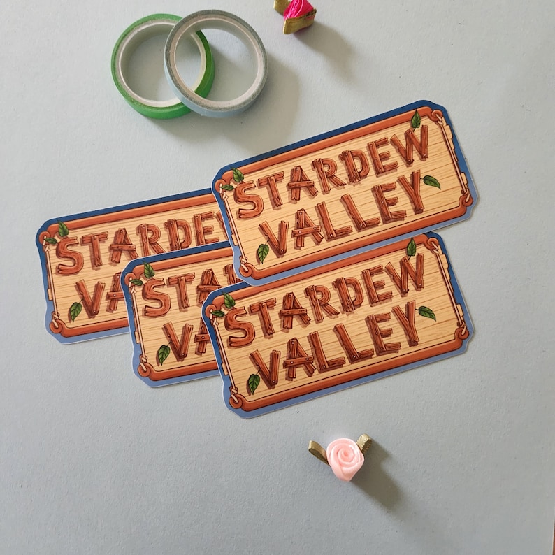 Stardew Valley Logo Sticker | 3 Inch Stickers - Etsy